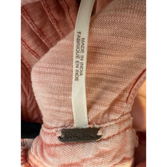 Free People XS Peach Ruffled‎ Short Sleeve Blouse - Picture 5 of 9